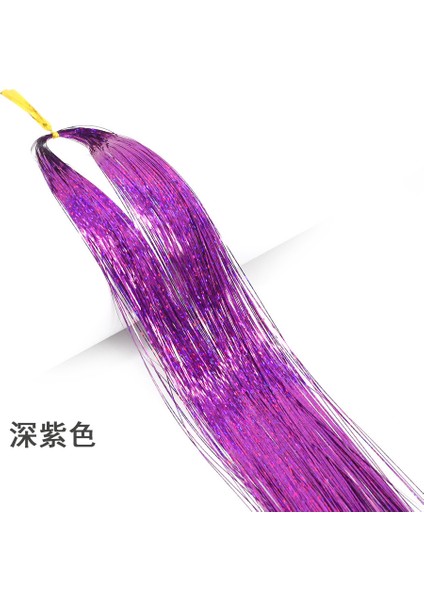 Glitter Saç Tinsel Seti Gökkuşağı Bayan Renkli Parıltılı, Bling Saç Örgü Aksesuarları (Yurt Dışından)