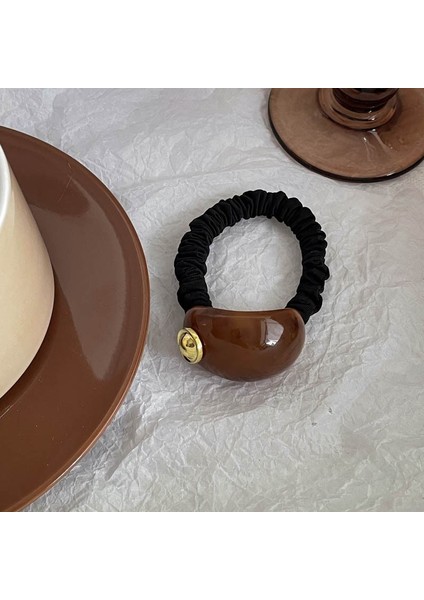 Kalın Saç Bağı, Kore Tarzı Üst Düzey Kafa Bandı, Ilkbahar ve Yaz 2024 Yeni Stil, Yüksek Elastikiyetli Lastik Bant (Yurt Dışından)