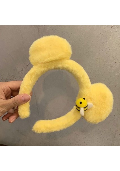 Yeni Sevimli Karikatür Yüz Yıkama Bandı ve Kafa Bandı, Yüz Yıkama Maskesi Kafa Bandı, Kaymaz Peluş Kafa Bandı (Yurt Dışından)