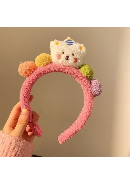 Yeni Sevimli Karikatür Yüz Yıkama Bandı ve Kafa Bandı, Yüz Yıkama Maskesi Kafa Bandı, Kaymaz Peluş Kafa Bandı (Yurt Dışından)