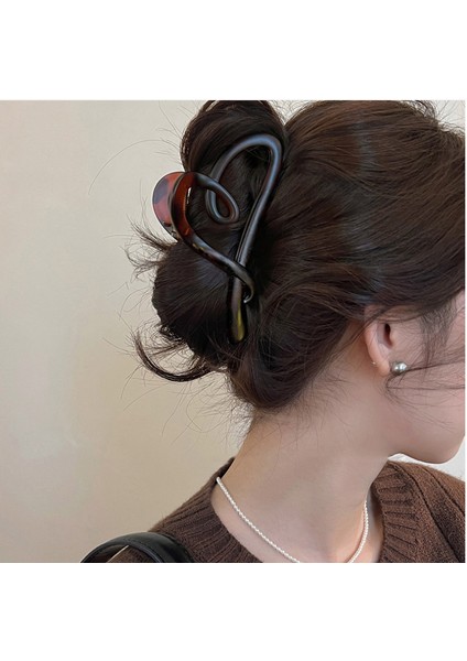 2024 Yeni Buzlu Dalga Klipsi, High-End Köpekbalığı Klipsi Saç Aksesuarları (Yurt Dışından)