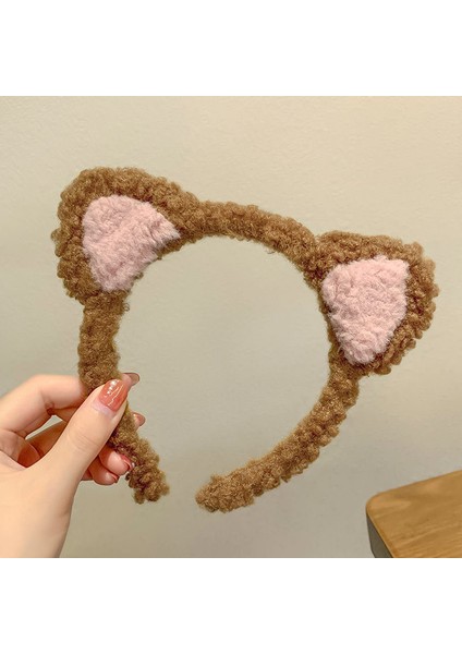 Yeni Sevimli Karikatür Yüz Yıkama Bandı ve Kafa Bandı, Yüz Yıkama Maskesi Kafa Bandı, Kaymaz Peluş Kafa Bandı (Yurt Dışından)