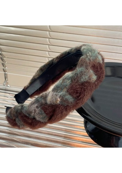 Ilkbahar ve Yaz Şampanyası Maillard Yüksek Kafatası Saten Kafa Bandı, Üst Düzey Kadın Sünger Kafa Bandı, Yeni Geniş Kenarlı Saç Demeti Kafa Bandı (Yurt Dışından)