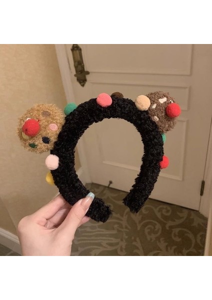 Yeni Sevimli Karikatür Yüz Yıkama Bandı ve Kafa Bandı, Yüz Yıkama Maskesi Kafa Bandı, Kaymaz Peluş Kafa Bandı (Yurt Dışından)