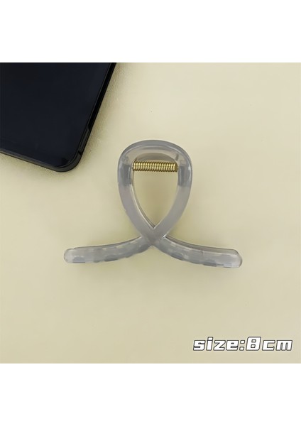 Buzlu Saç Tokaları, Üst Düzey Saç Tokaları, Saç Tokaları, Büyük Saç Hacmine Sahip Köpekbalığı Tokaları (Yurt Dışından)