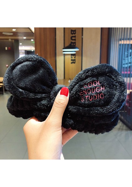 Yüz Yıkama Bandı Yumuşak Sıcak Mercan Polar Hayvan Kulaklar Bayanlar Kafa Bandı Kızlar Başörtüsü Moda Saç Aksesuarları (Yurt Dışından)