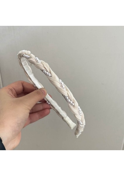 Ilkbahar ve Yaz Şampanyası Maillard Yüksek Kafatası Saten Kafa Bandı, Üst Düzey Kadın Sünger Kafa Bandı, Yeni Geniş Kenarlı Saç Demeti Kafa Bandı (Yurt Dışından)