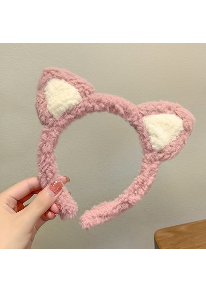 Yeni Sevimli Karikatür Yüz Yıkama Bandı ve Kafa Bandı, Yüz Yıkama Maskesi Kafa Bandı, Kaymaz Peluş Kafa Bandı (Yurt Dışından)