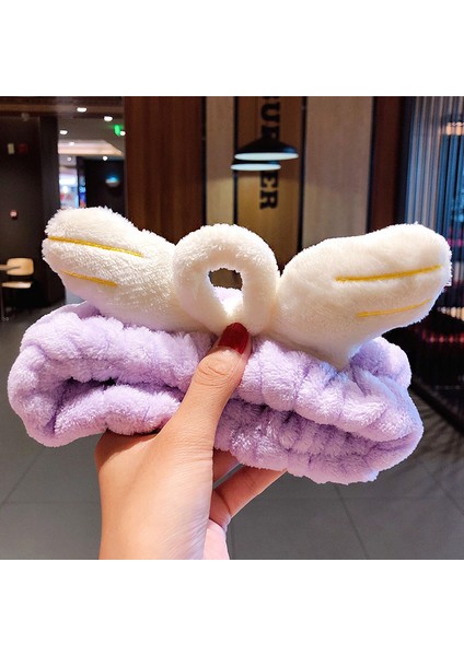 Yüz Yıkama Bandı Yumuşak Sıcak Mercan Polar Hayvan Kulaklar Bayanlar Kafa Bandı Kızlar Başörtüsü Moda Saç Aksesuarları (Yurt Dışından)