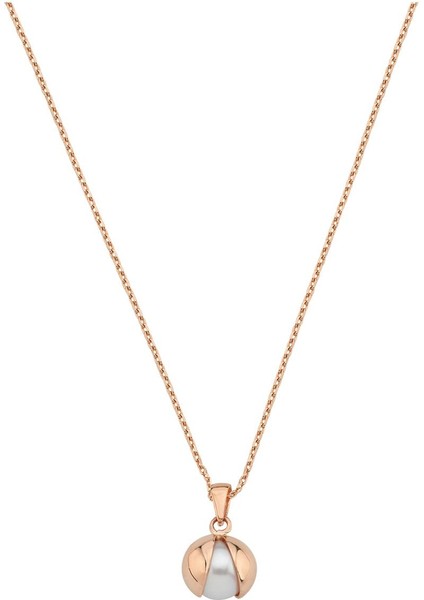 14 Ayar Altın 9 mm Doğal İnci Kolye