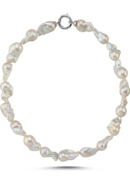14 Ayar Altın 22 mm Barok İnci Kolye
