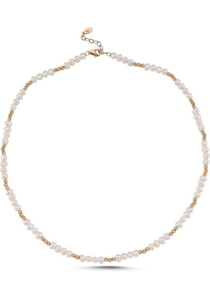 14 Ayar Altın 3 mm Dorika Toplu Çıtır Doğal İnci Kolye