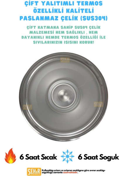 1200ML Pipetli/pipetsiz Çift Kullanım Kulplu Tumbler Kahve Bardağı/mug Paslanmaz Çelik Termos