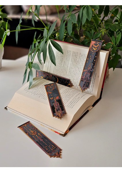 Harry Potter Temalı 4'lü Kitap Ayracı Seti - 3D Baskı