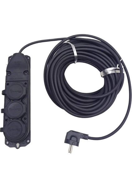 20 Metre Çantalı Model - 3 Lü Priz 3x2.5 mm Elektrik Seyyar Cca Uzatma Ara Kablo Kauçuk Priz fiyatları