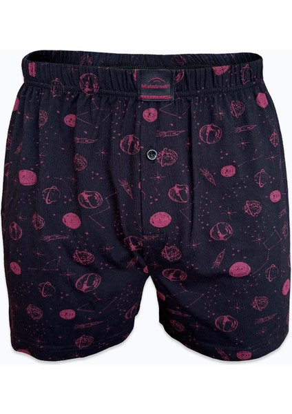 Erkek 3 Lü Siyah Premium Collection Desenli Geniş Kalıp Büyük Beden Modal Boxer 3M254 fiyatları