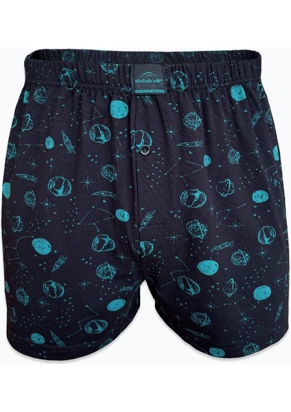 Erkek 3 Lü Siyah Premium Collection Desenli Geniş Kalıp Büyük Beden Modal Boxer 3M254 modelleri