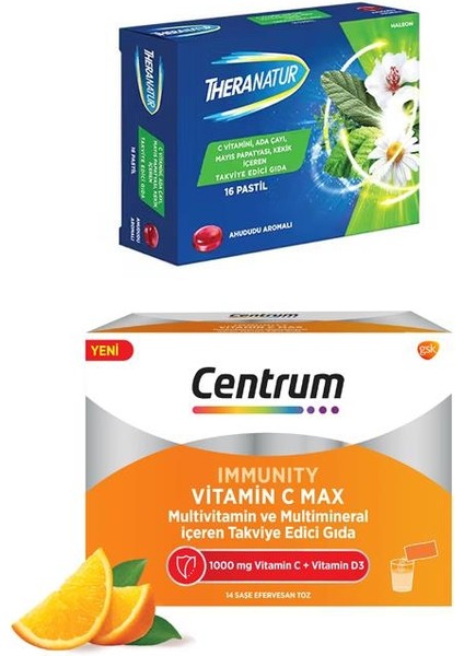 Immunity Cmax 14 Saşe - Theranatur Pastil Hediyeli