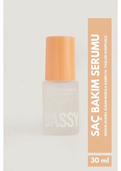 Nemlendirici Ve Kolay Şekillendirici Soft Lust Hair Oil Saç Bakım Yağı 30ml