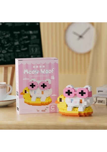 Yeni Yaratıcı Petal Hayvan Kalesi Yapı Taşları Monte Edilmiş Hediye Süs Oyuncakları (Yurt Dışından)
