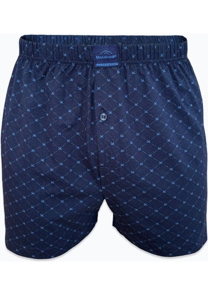 Erkek 3 Lü Lacivert Premium Collection Desenli Geniş Kalıp Büyük Beden Modal Boxer 3M254 fırsatları
