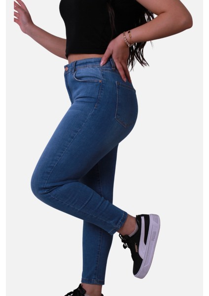 Açık Mavi Kadın Jean Pantolon 1010B