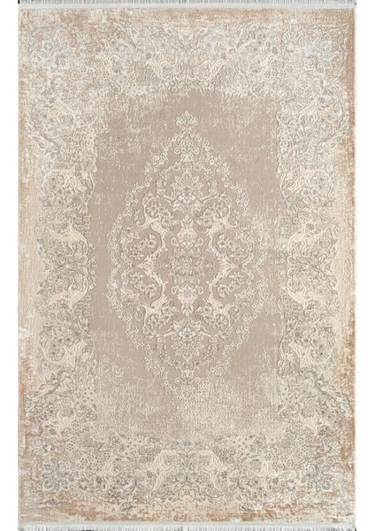 Pier Zen HG01B Krem Vizon Viskon Akrilik Yumuşak Leke Tutmaz Silinebilir Halı