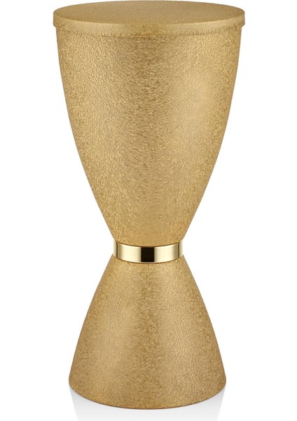Seta Textured Dark Konik Sehpa Gold 343475 cm