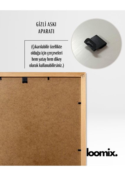 Fotoğraf Çerçevesi - Ahşap Çerçeve - Posterli Duvar Çerçevesi