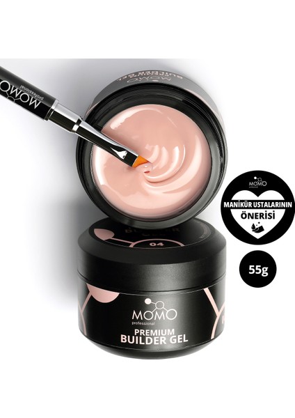 Premium Builder Protez Tırnak Jeli No.4, Bej, 55 gr