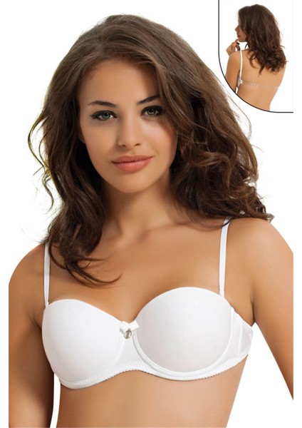 Nbb 3586 Sırtı Şeffaf Yarım Dolgulu Destekli Sütyen