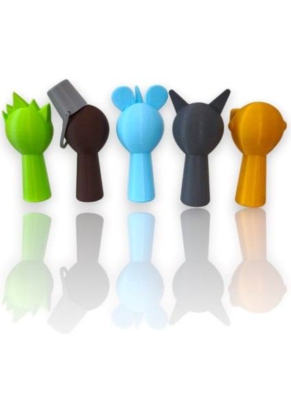 Sprunki Effects Karekterleri Kaliteli Baskı 7 cm Set 5 Adet Figür Lime, Brud, Sky, Gray, Garnold