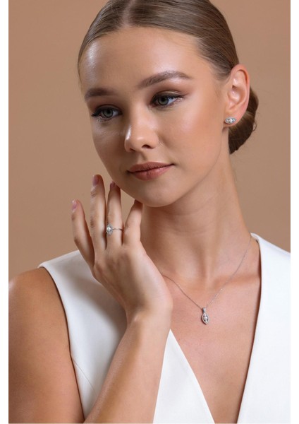 14 Ayar Altın Göz Modelli 0,12 Ct Doğal İncili Pırlanta Küpe BVRTP013316 modelleri