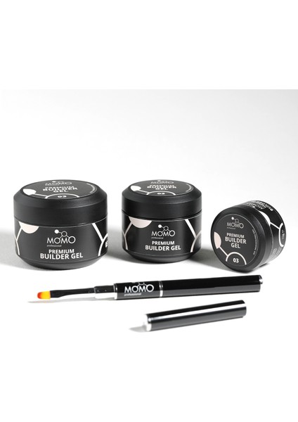 Premium Builder Protez Tırnak Jeli No.3, Açık Bej, 55 gr