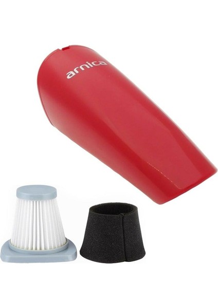 Arnica Uyumlu Merlin Pro Kırmızı Süpürge Toz Haznesi ve Hepa Filtre