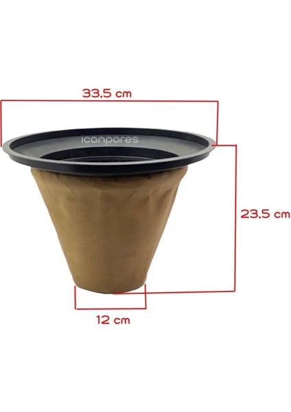 Sanayi Tipi Süpürge Için Boşaltılabilir Kafesli Bez Torba 33,5cm fiyatları