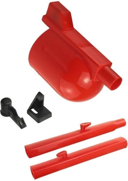 Fantom Uyumlu Süpürge Hazne Boru Tırnak - P 1200 Pratik, Du 2000 Speedy, Du 2100 Speedy Pro - Kırmızı