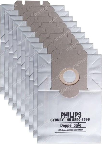 Philips Uyumlu Sydney Kağıt Toz Torbası 10 Adet
