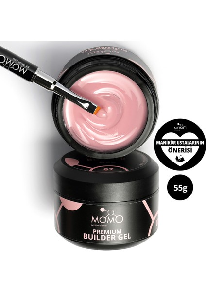 Premium Builder Protez Tırnak Jeli No.7, Natural, 55 gr