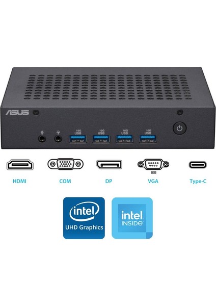 N100 32GB 2tb M.2 SSD PN43-BBN100MD ATL15 Fdos Mini Masaüstü Bilgisayar