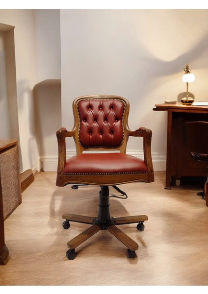 Deri Ofis Koltuğu | Klasik Deri Ofis Sandalyesi