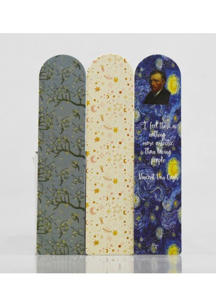 Van Gogh 3'lü Kitap Ayraç Seti