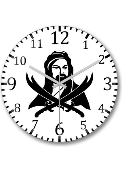 Turuncu modern duvar saati, 30x30 cm, gerçek cam, şık ve estetik tasarım