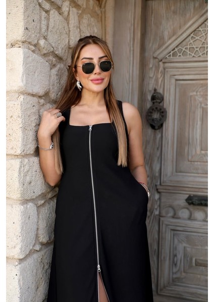 Buketli Kadın Ottoman Fitilli Kumaş Askılı Full Fermuarlı Örme Elbise fiyatları