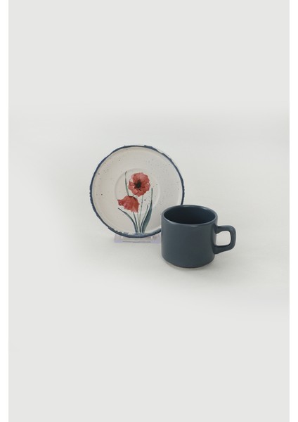 Stackable Çay Takımı Anadolu Çiçekleri 12 Parça 6 Kişilik