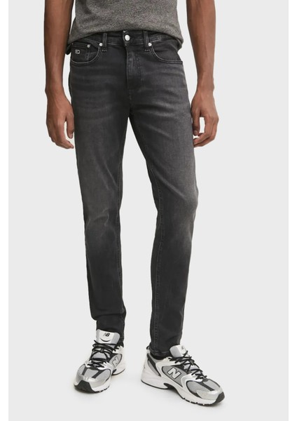 Slim Fit Normal Bel Dar Paça Jeans Erkek Kot Pantolon DM0DM18145 1bz modelleri