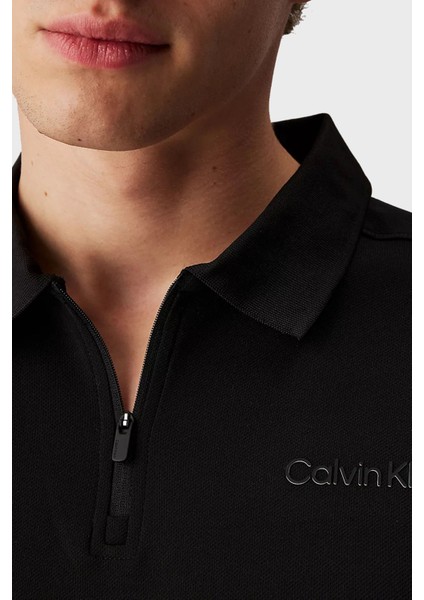 Regular Fit Yarım Fermuarlı Polo Yaka T Shirt LVGMS5K170UB1 Erkek T Shirt LVGMS5K170 Ub1