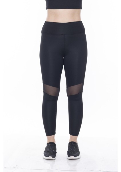 Siyah Dizi Tüllü Toparlayıcı Tayt modelleri