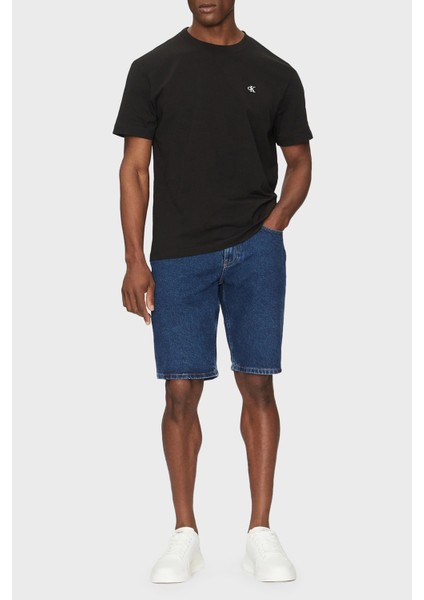 Logo Baskılı Pamuklu Regular Fit Bisiklet Yaka T Shirt J30J327473BEH Erkek T Shirt J30J327473 Beh modelleri