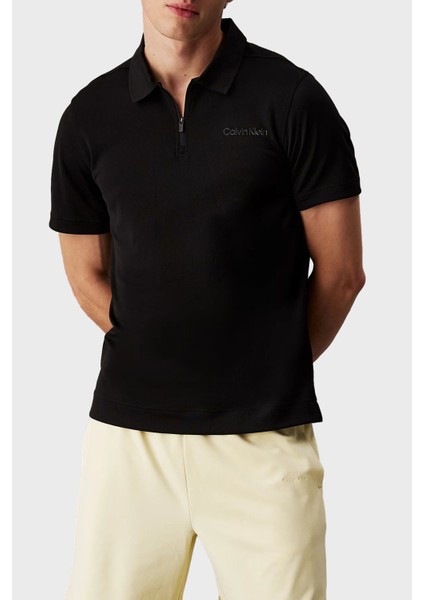 Regular Fit Yarım Fermuarlı Polo Yaka T Shirt LVGMS5K170UB1 Erkek T Shirt LVGMS5K170 Ub1